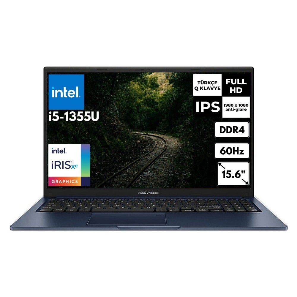 Asus Vivobook 15 i7-1355U 24 GB 256 GB SSD Iris Xe Graphics 15.6