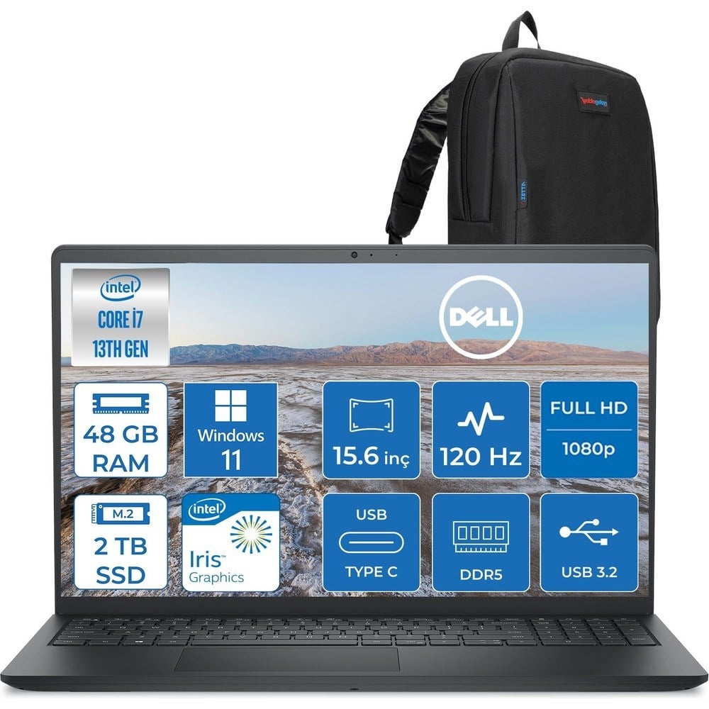 Dell Pro 15 Essential Intel Core I7 1355U 5 Ghz 48GB Ddr5 2tb SSD Windows 11 Pro 15.6