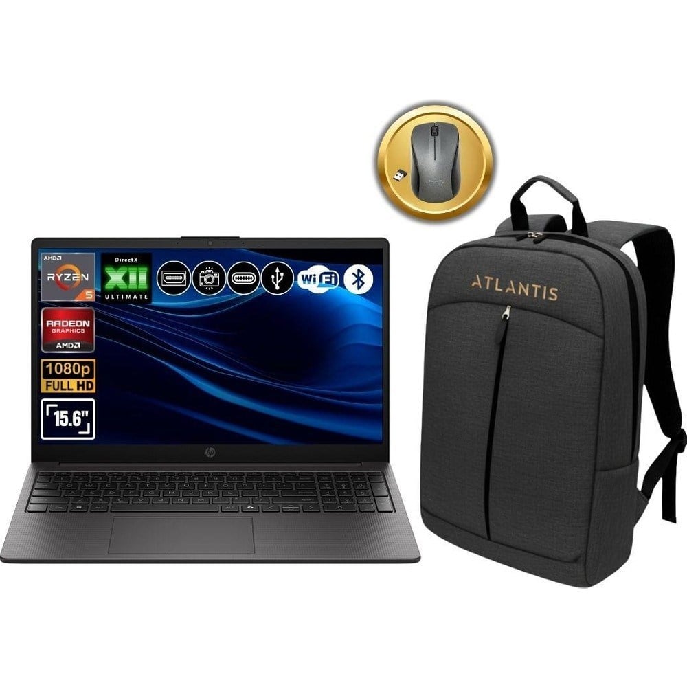 HP 255R G10 Amd Ryzen 5-7535U 8gb Ram 512GB SSD 15.6
