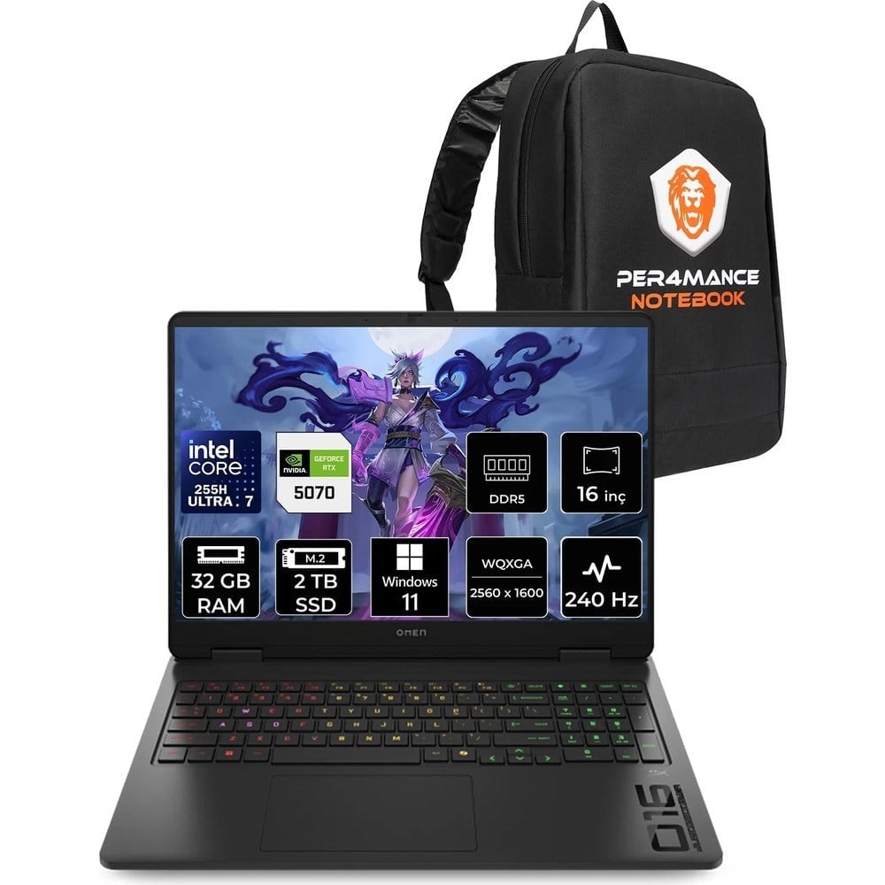 HP Omen Slim 16 Core Ultra 7 255H RTX 5070 8GB 32GB RAM 2TB SSD 16