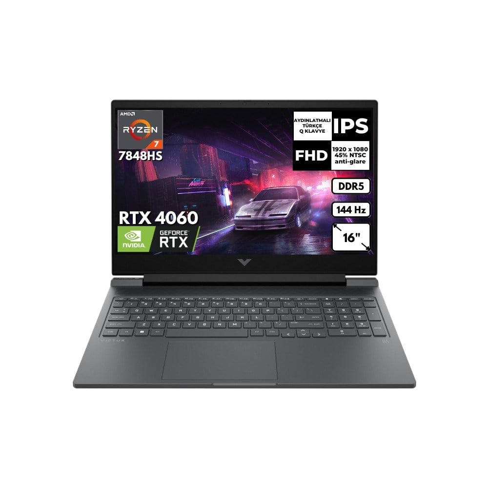 HP Victus 16-S0014NT R7-7840HS 64 GB 1 Tbssd 8gb RTX4060 16.1