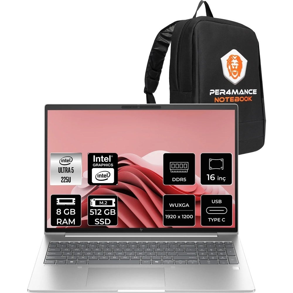 HPElitebook 6 G1I Core Ultra 5 225U 8GB RAM 512GB SSD 16