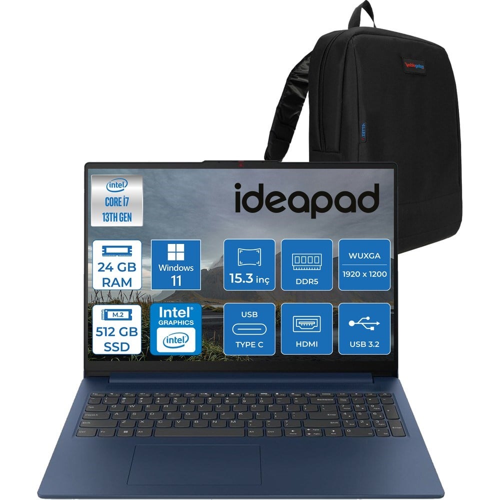 Lenovo Ideapad Slim 3 15IRH10 Intel Core I7 13620H 24GB 512GB SSD Windows 11 Home 15.3