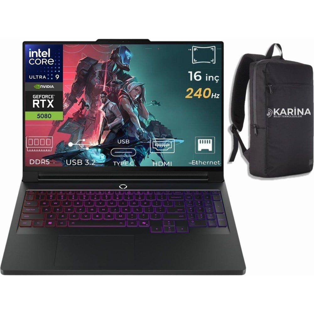 Lenovo Legion Pro 7 16IAX10H Ultra 9 275HX 83F5004RTR-K26 64GB 4tb+4tb RTX5080 16GB W11HOME 16