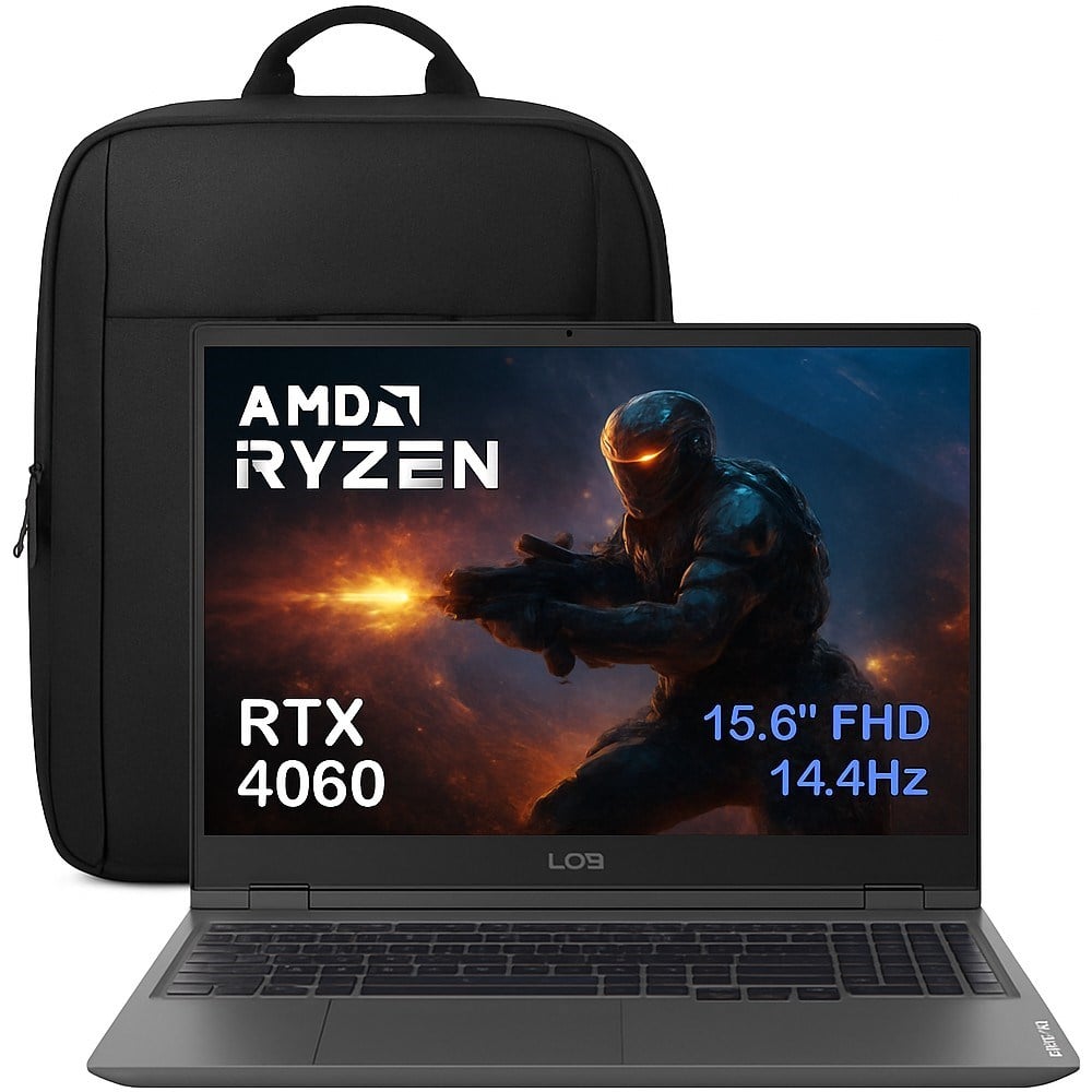 Lenovo Loq 15ARP9 83JC00FKTR CD105 Amd Ryzen 7-7435HS 8-Gbddr5 256 GB RTX4060 8gb 105W 144Hz Windows 11 Pro Fhd Gaming Laptop + Çanta