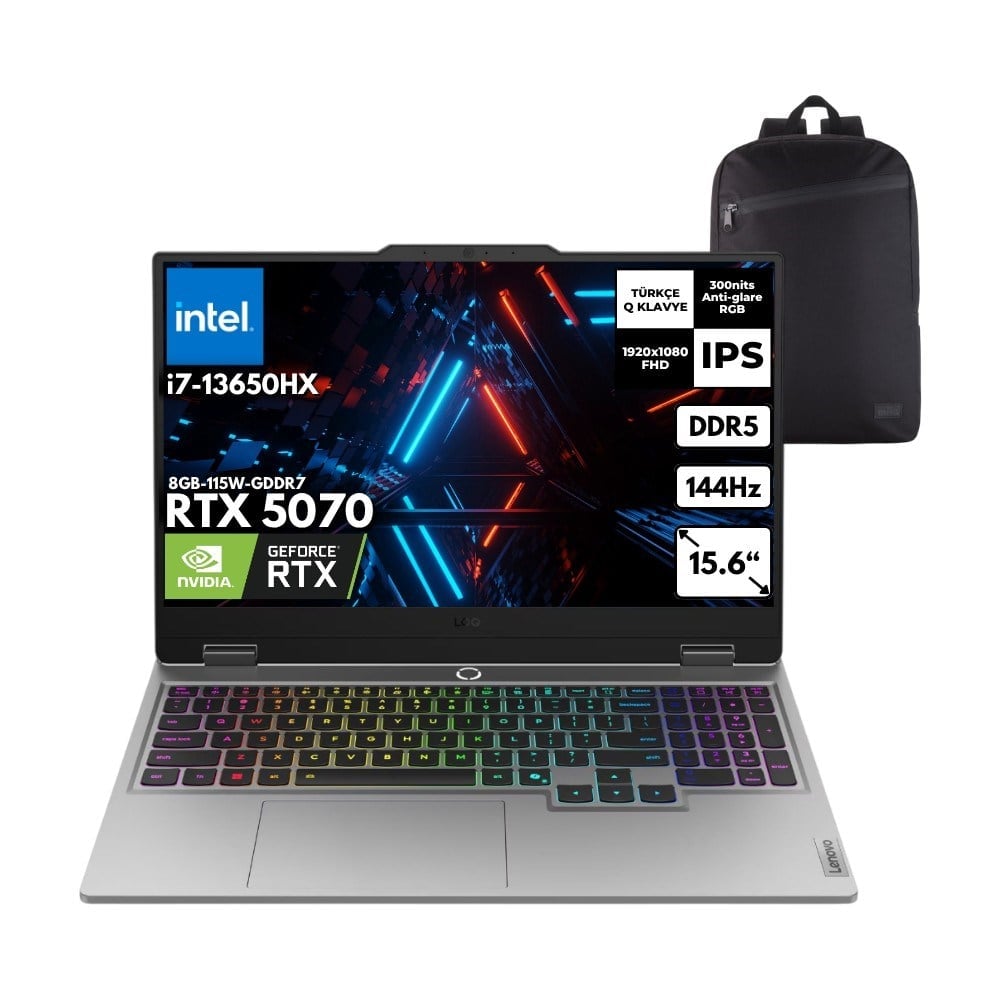 Lenovo Loq I7 13650HX 40-Gbddr5 2 Tbssd RTX5070 (8GB-115W) 15.6