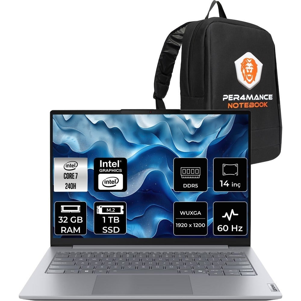 Lenovo Thinkbook 14 Gen 8 Core 7 240H Notebook 32GB RAM 1TB SSD 14