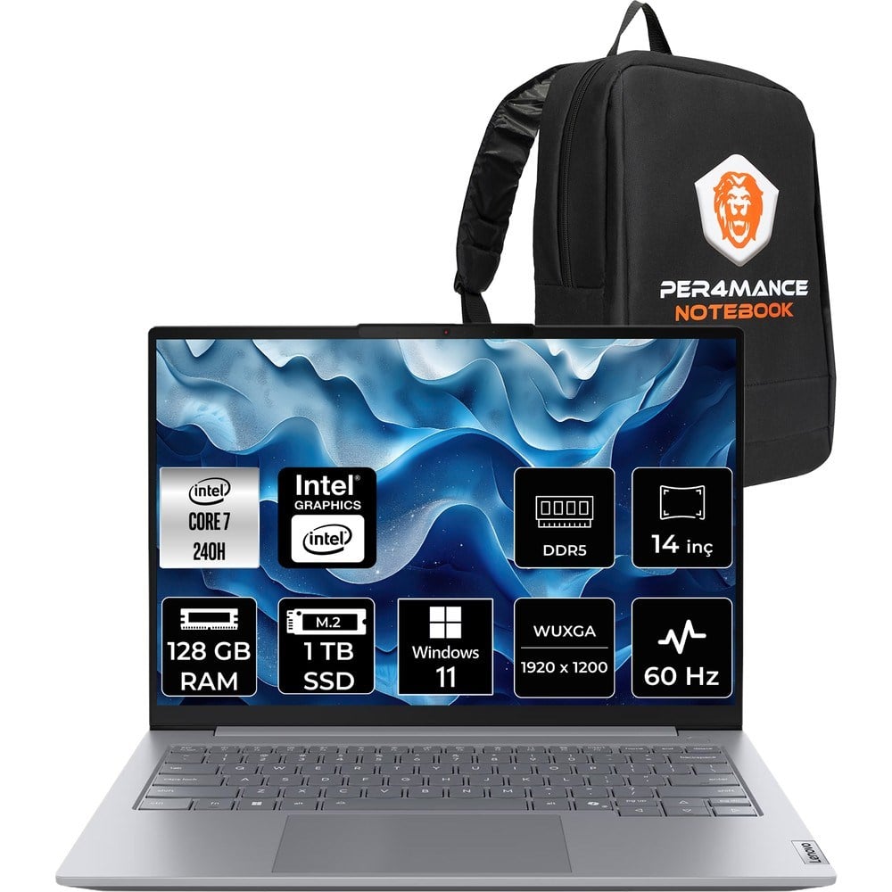Lenovo Thinkbook 14 Gen 8 Core 7 240H Notebook 128GB RAM 1TB SSD 14