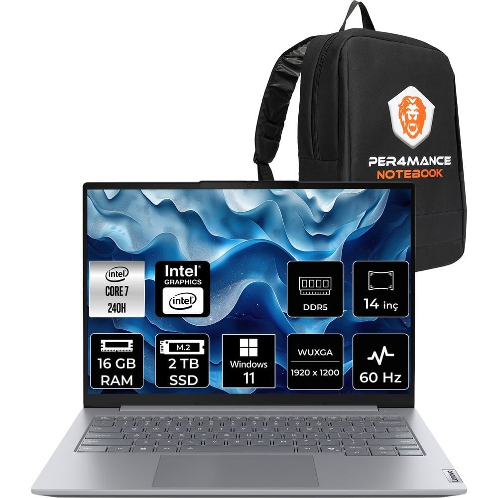 Lenovo Thinkbook 14 Gen 8 Core 7 240H Notebook 16GB RAM 2TB SSD 14
