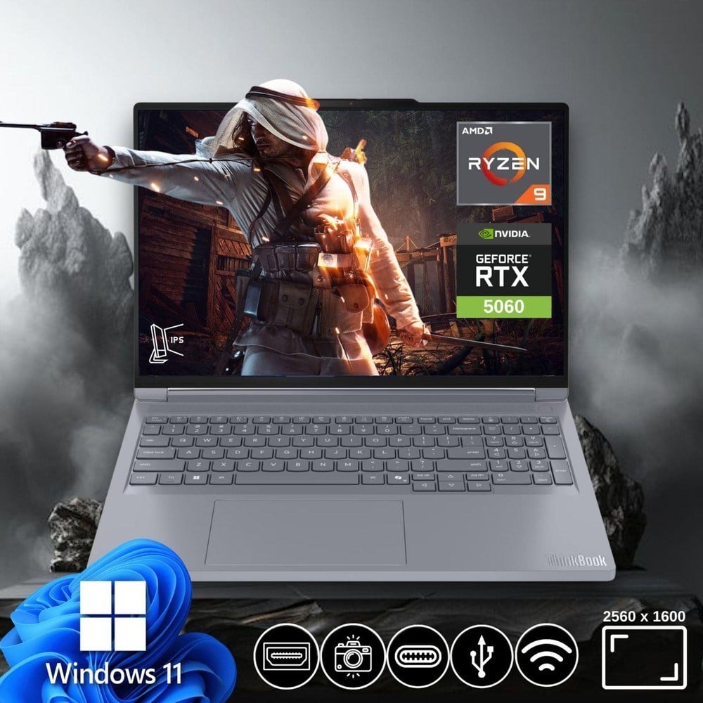 Lenovo Thinkbook G6 Ryzen9 8940HX 64GB 2tb Nvme SSD 8gb RTX5060 21U00013TX ATL17 16