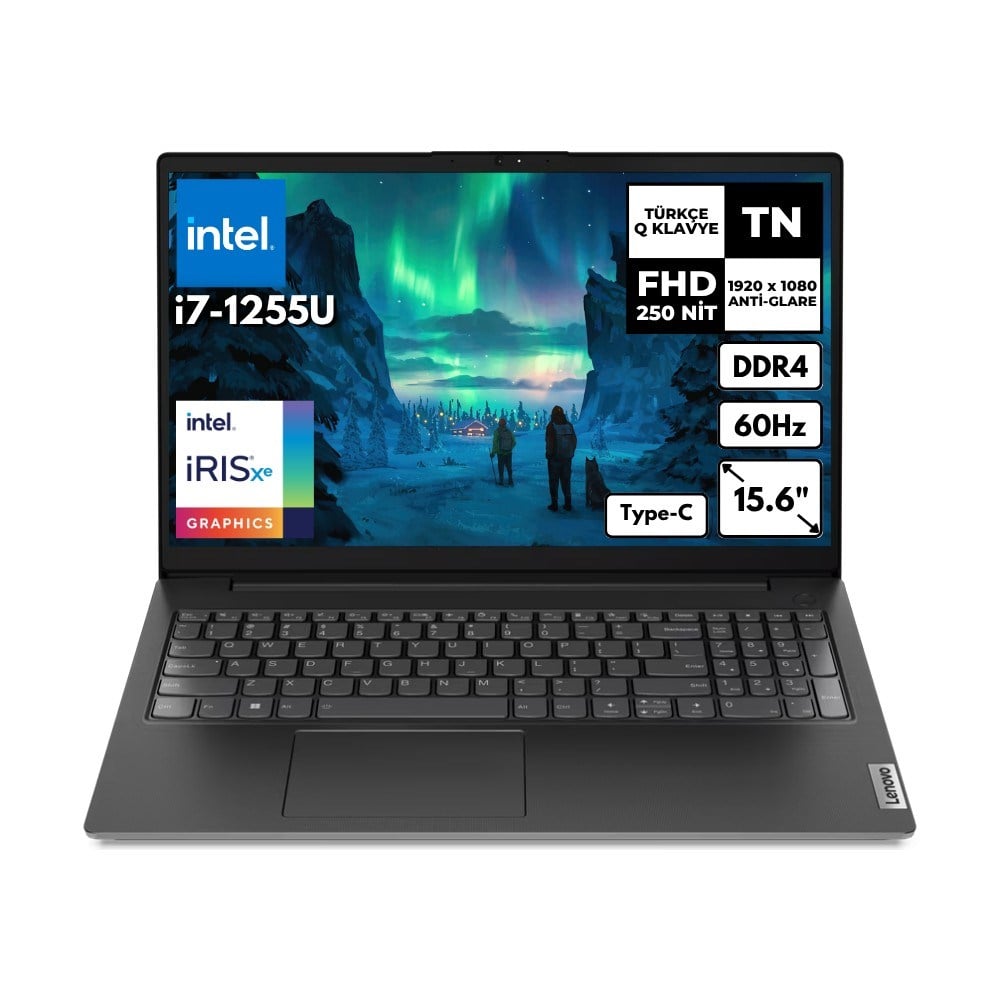 Lenovo V15 G3 I7-1255U 24 GB 256 Gbssd Intel Iris Xe Graphics 15.6