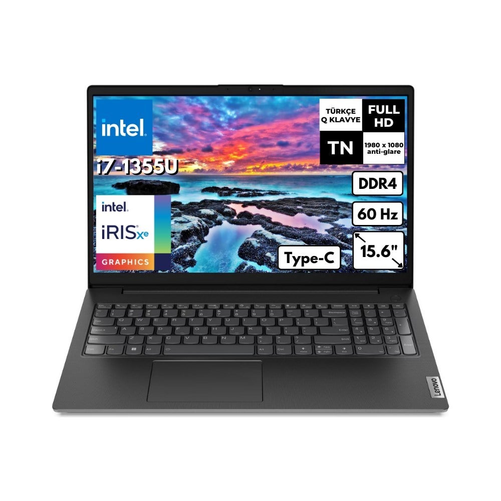 Lenovo V15 G4 Iru I7-1355U 8 GB 512 GB SSD Iris Xe Graphics 15.6'' Fhd Windows 11 Pro Notebook 83A100HXTRAT42