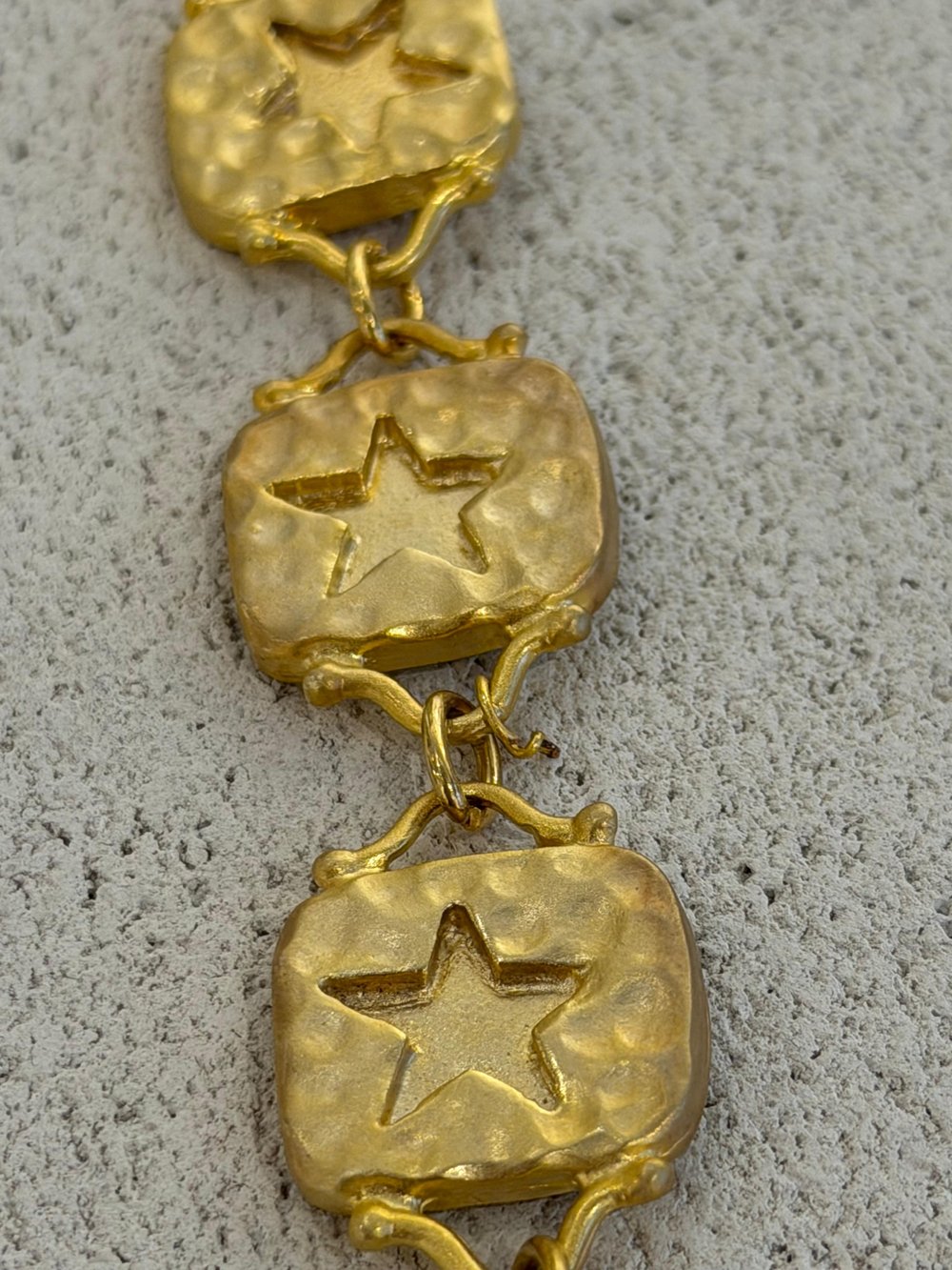 Bohem Gold Kaplama Yıldız Detaylı Bileklik
