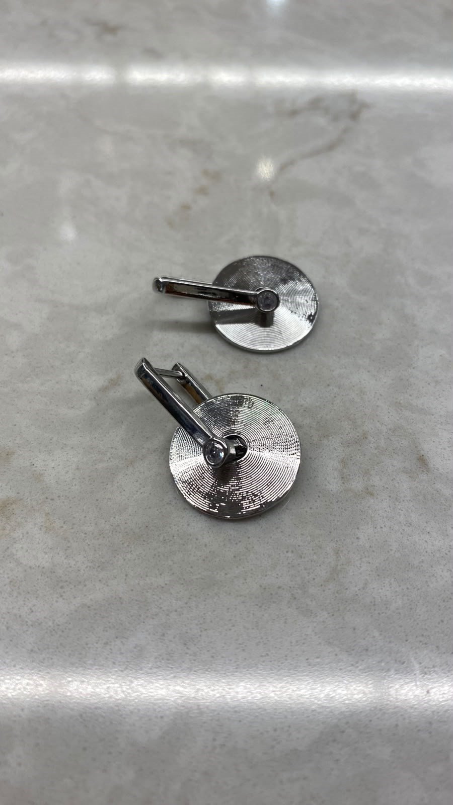Çember Sallantı Model Silver Küpe