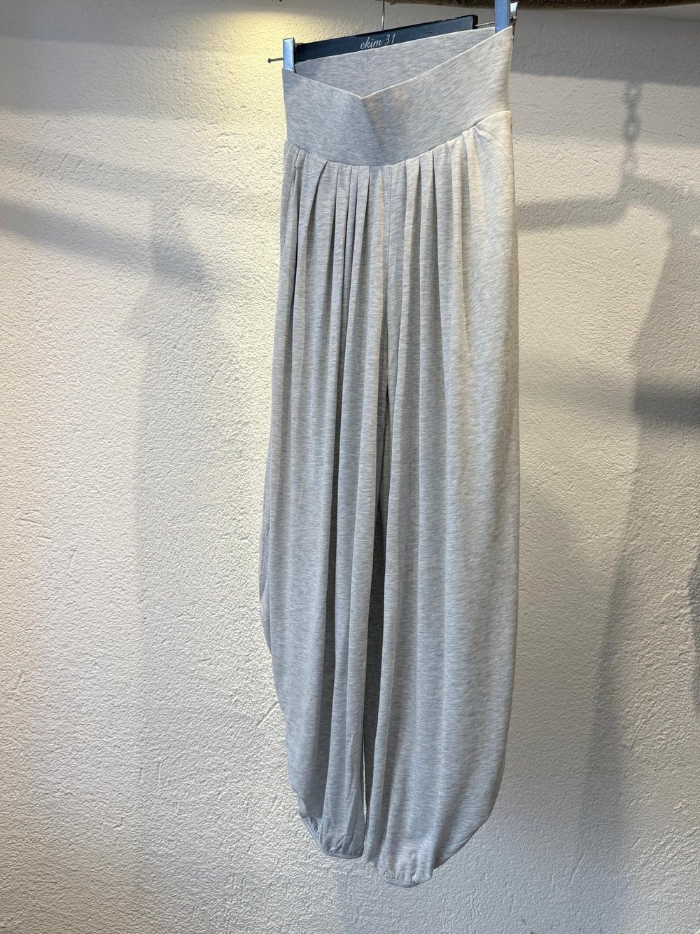 Penye Gri Şalvar Pantolon