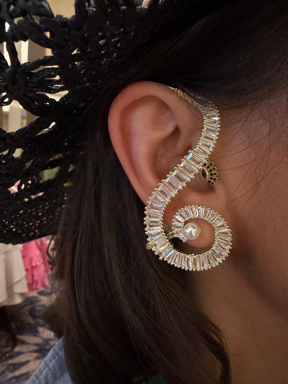Sol Anahtarı Model Küpe Gold