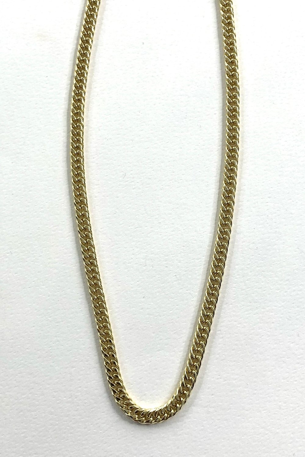 Zincir Model Gold Detaylı Kalın Kolye