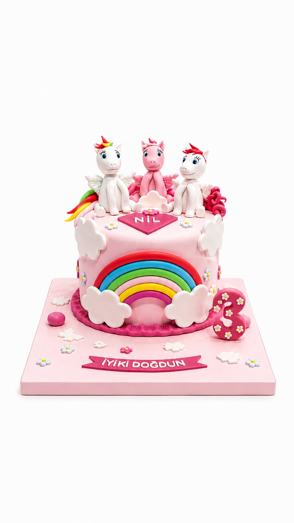 Pony Temalı Pasta