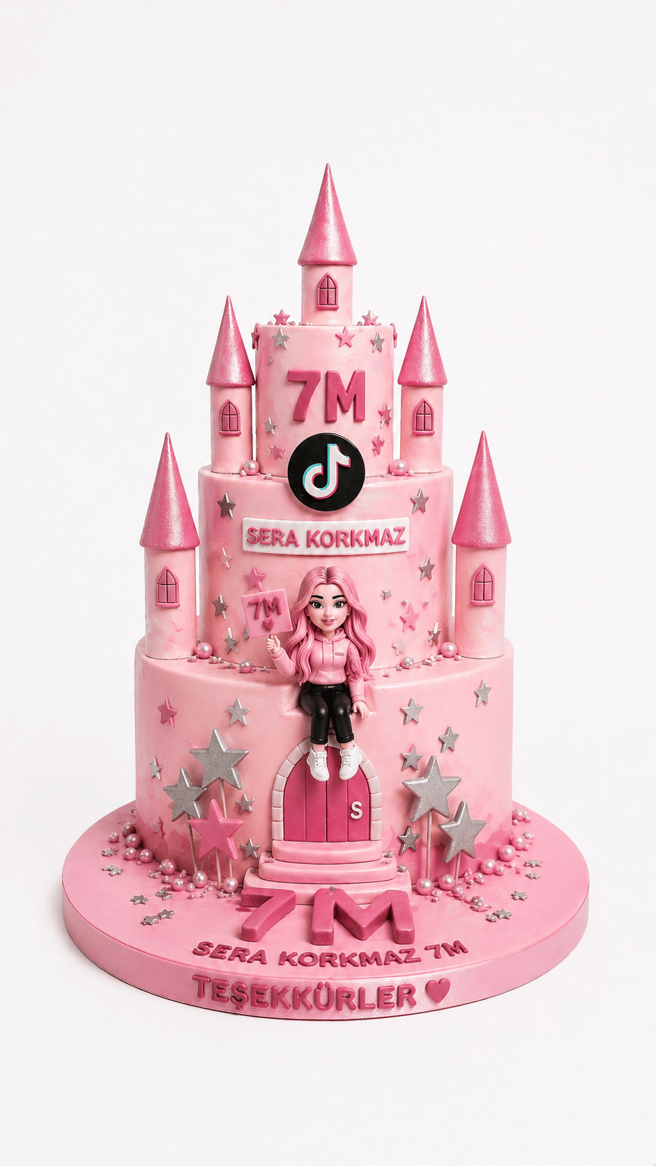 Sera Korkmaz 7M TikTok Kutlama Pastası