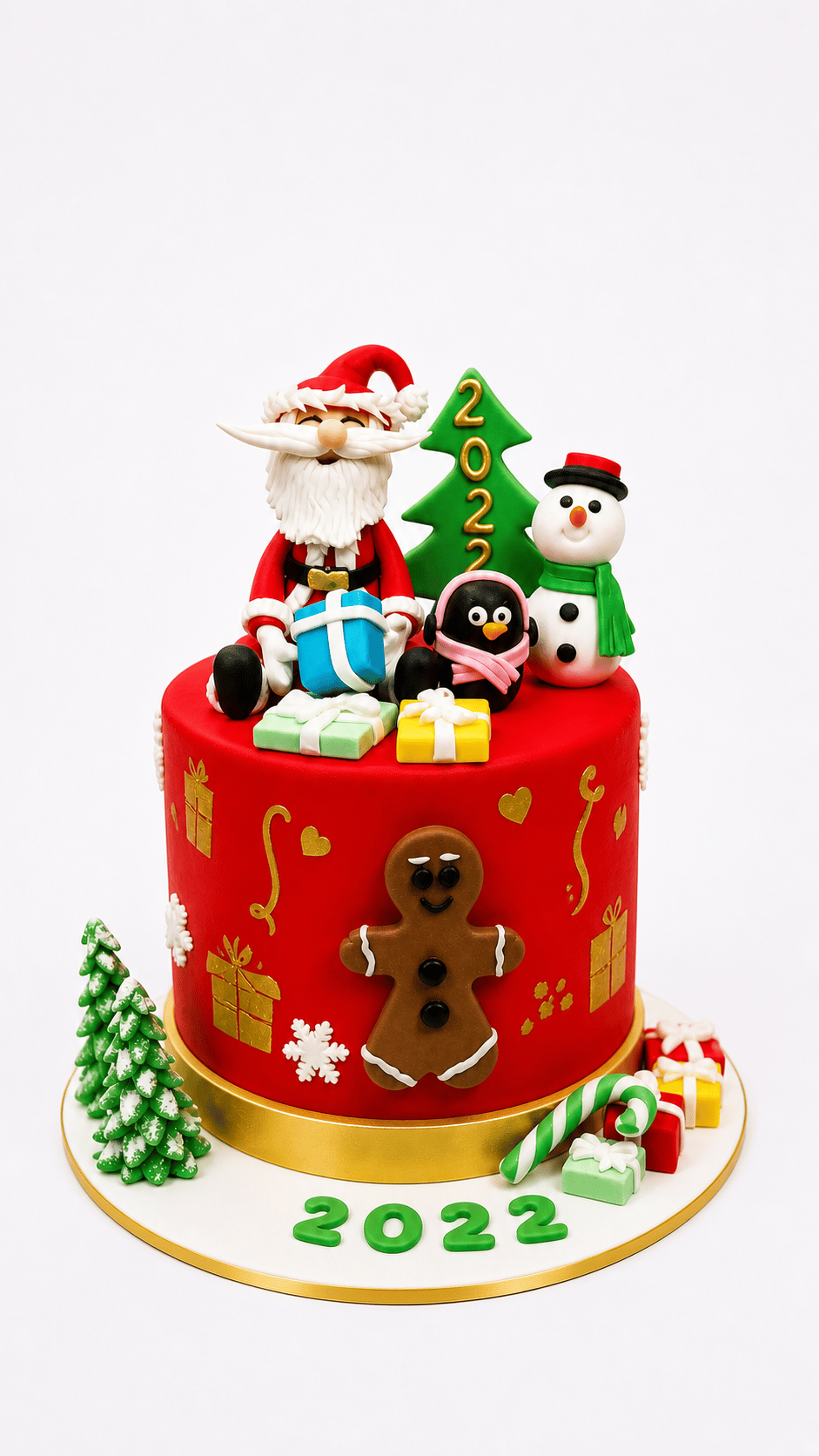 Yılbaşı Temalı Özel Tasarım Noel Baba Pastası