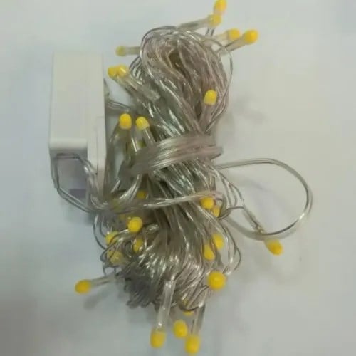 10m 100 LED Damla Uçlu Gün Işığı Şeffaf Kablo