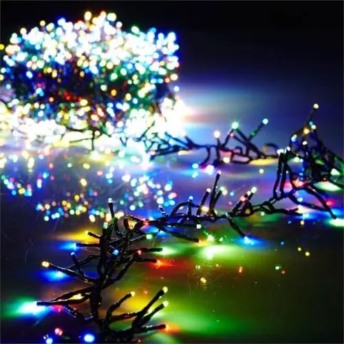 10m 100 LED Damla Uçlu RGB Işık Siyah Kablo