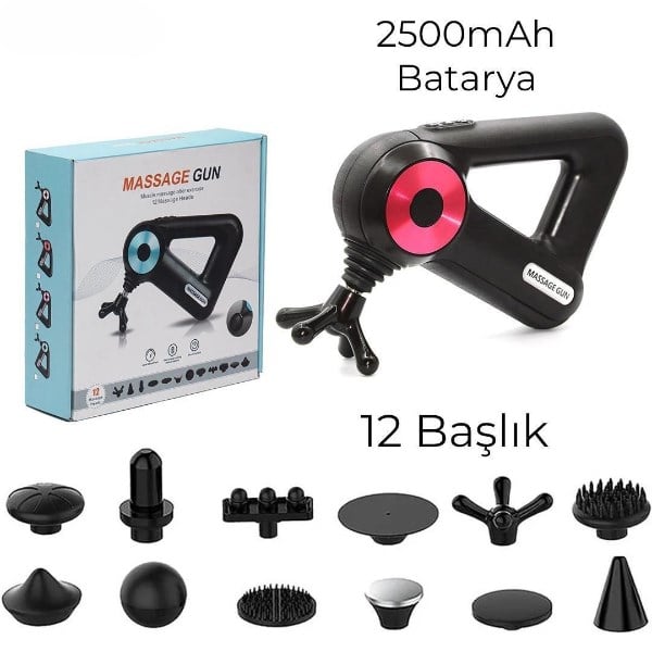 12 Başlıklı Masaj Aleti