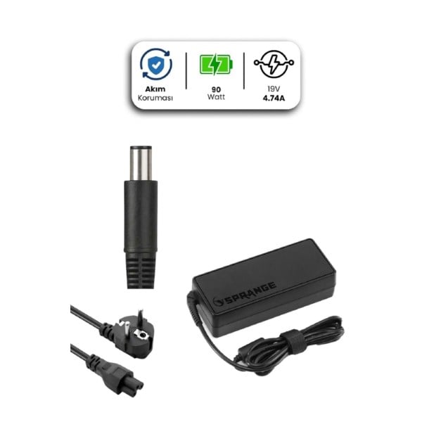 19V 4.74A 7.4 * 5.0mm 90W HP İçin Laptop Adaptör