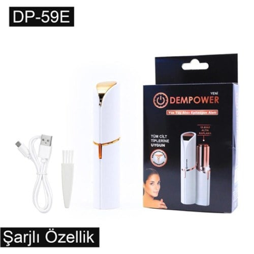 DEMPOWER ŞARJLI YÜZ TÜY ALICI EPİLASYON ALETİ FLAWLES  KISA