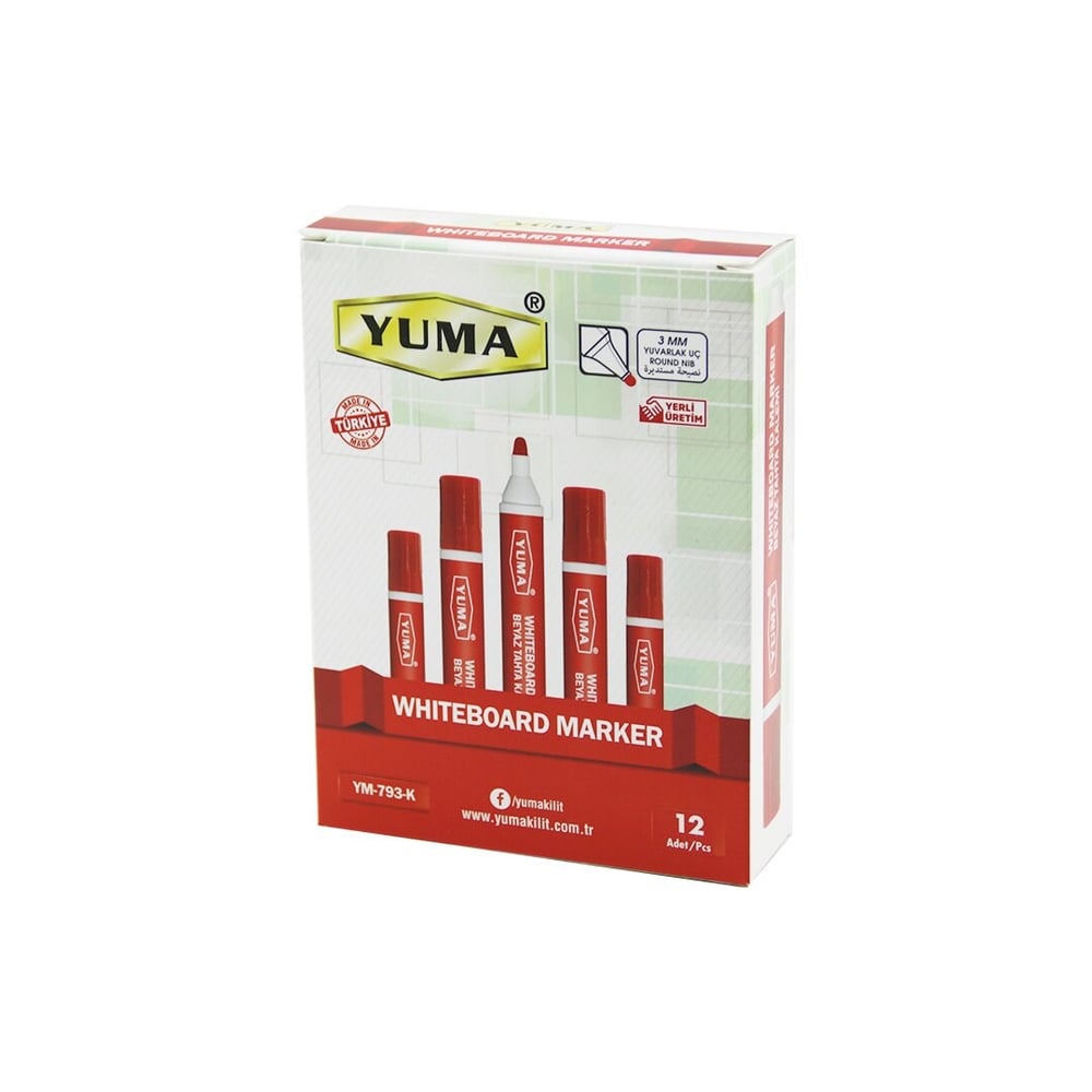Kırmızı Renk Tahta Kalemi - 1.5-3 mm - Yuvarlak Uç - 1 Adet