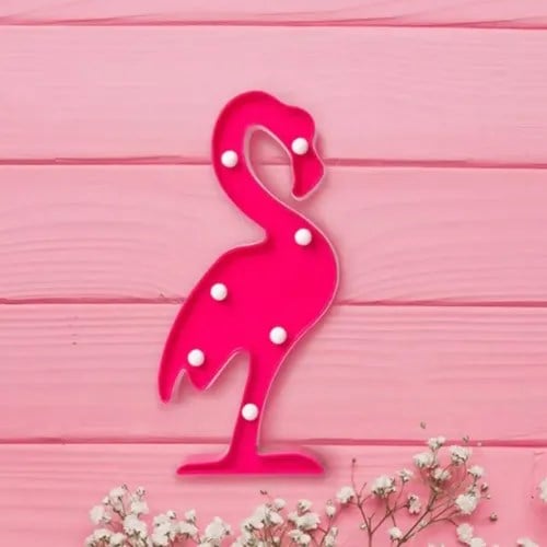 Led Işıklı Flamingo Gece Lambası