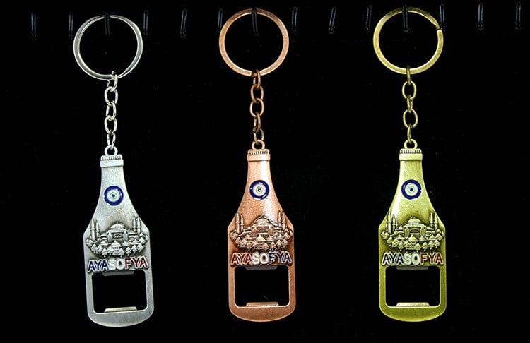Metal Ayasofya Anahtarlık Ve Açacak Model 1