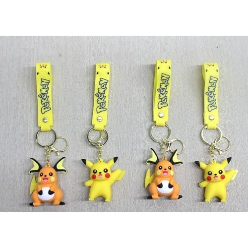 Pikachu Raichu Silikon Anahtarlık