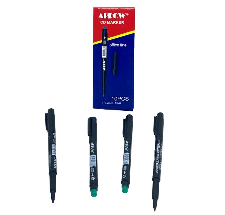 Siyah CD Kalemi - Marker - Asetat Kalemi