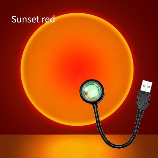 Taşınabilir USB Sunset Gün Batımı Ambiyans Işığı Lamba