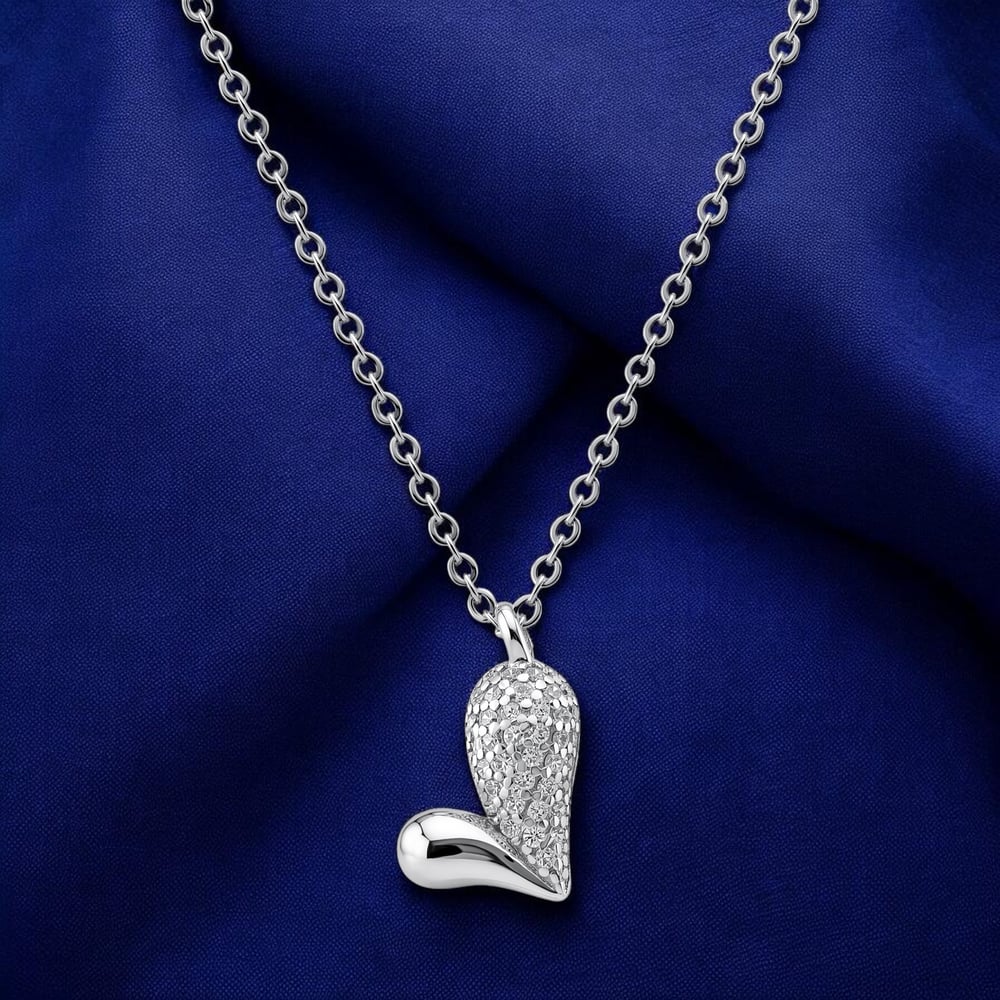Servi 925 Ayar Gümüş Love Drop Kolye