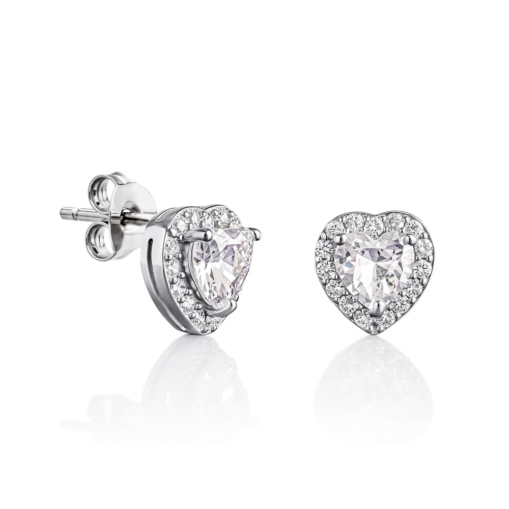 Servi 925 Ayar Gümüş Heart Elegance Küpe