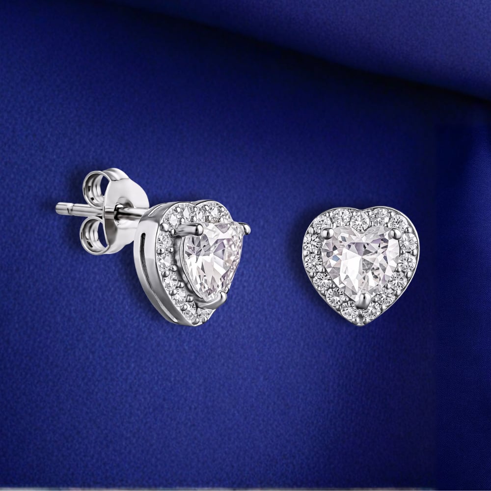 Servi 925 Ayar Gümüş Heart Elegance Küpe