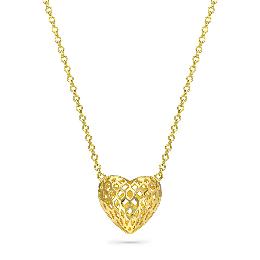 Servi 925 Ayar Gümüş Heart Fusion Kolye