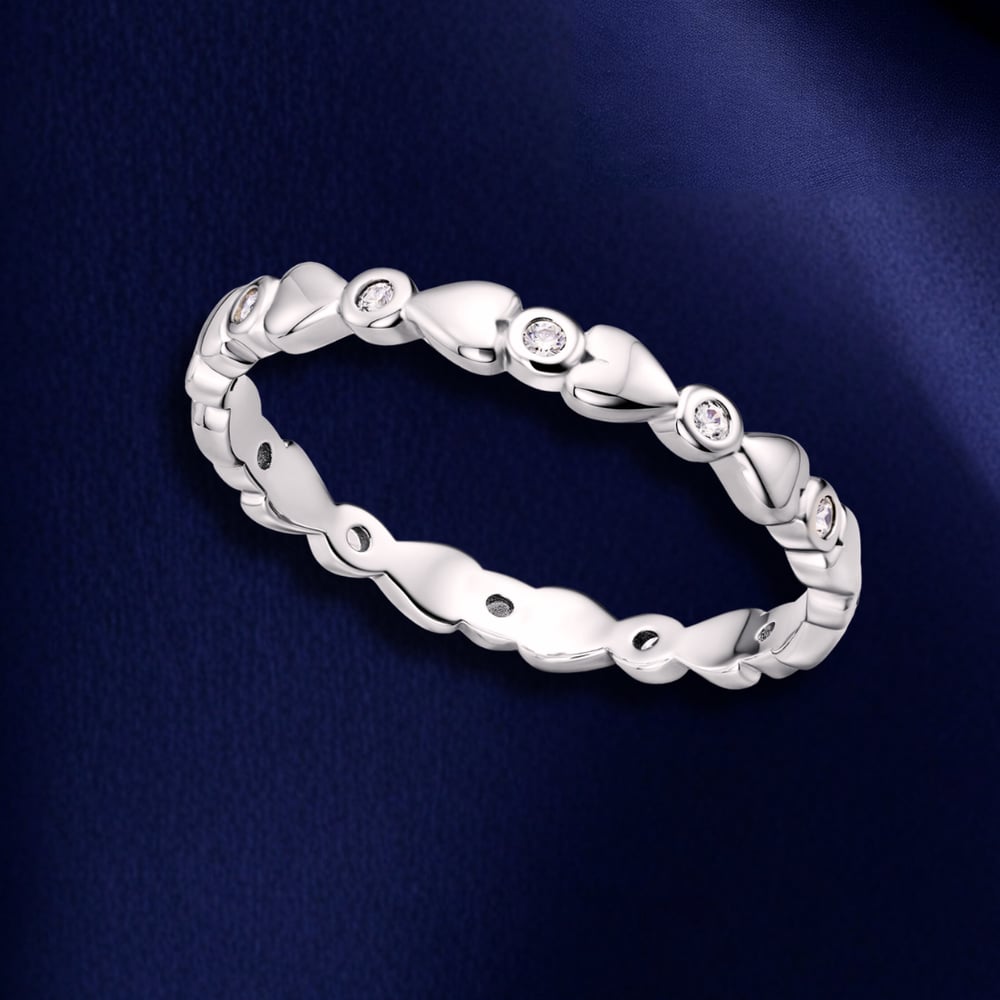 Servi 925 Ayar Gümüş Luna Love Yüzük