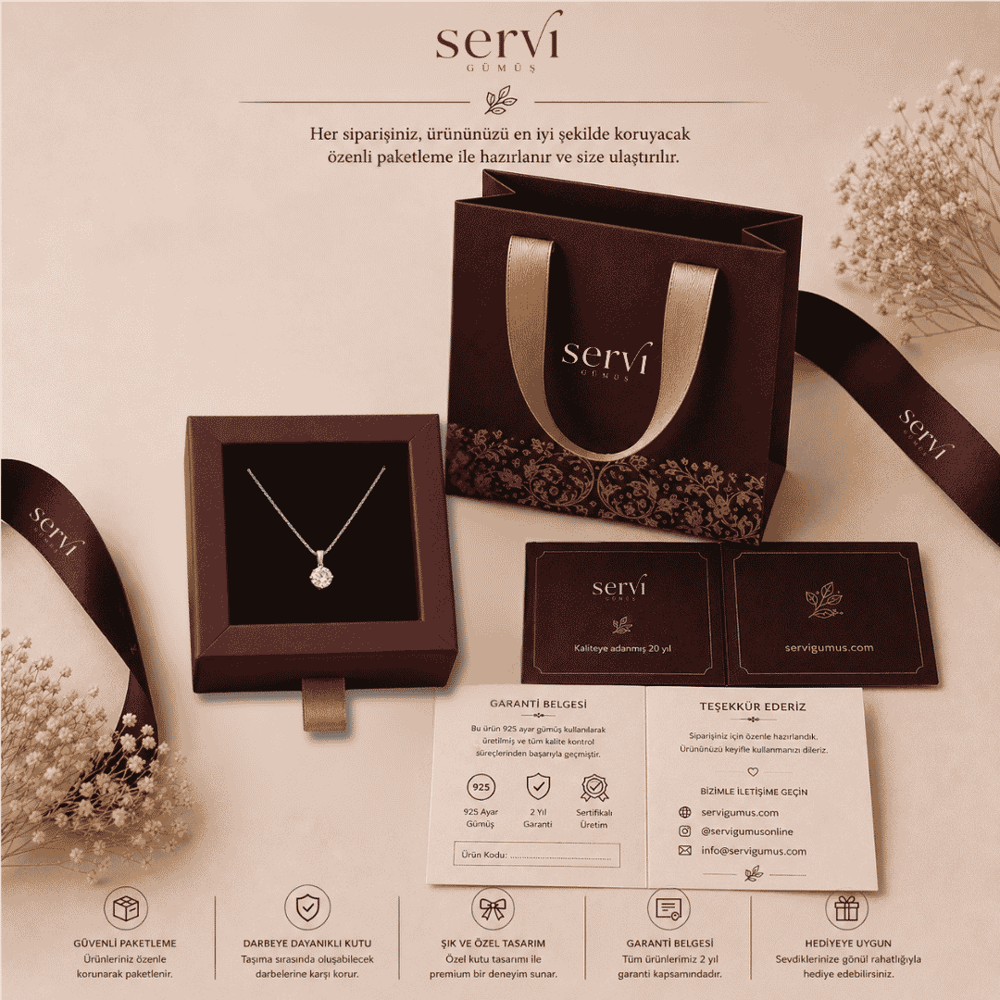 Servi 925 Ayar Gümüş Golden Leaf Yüzük