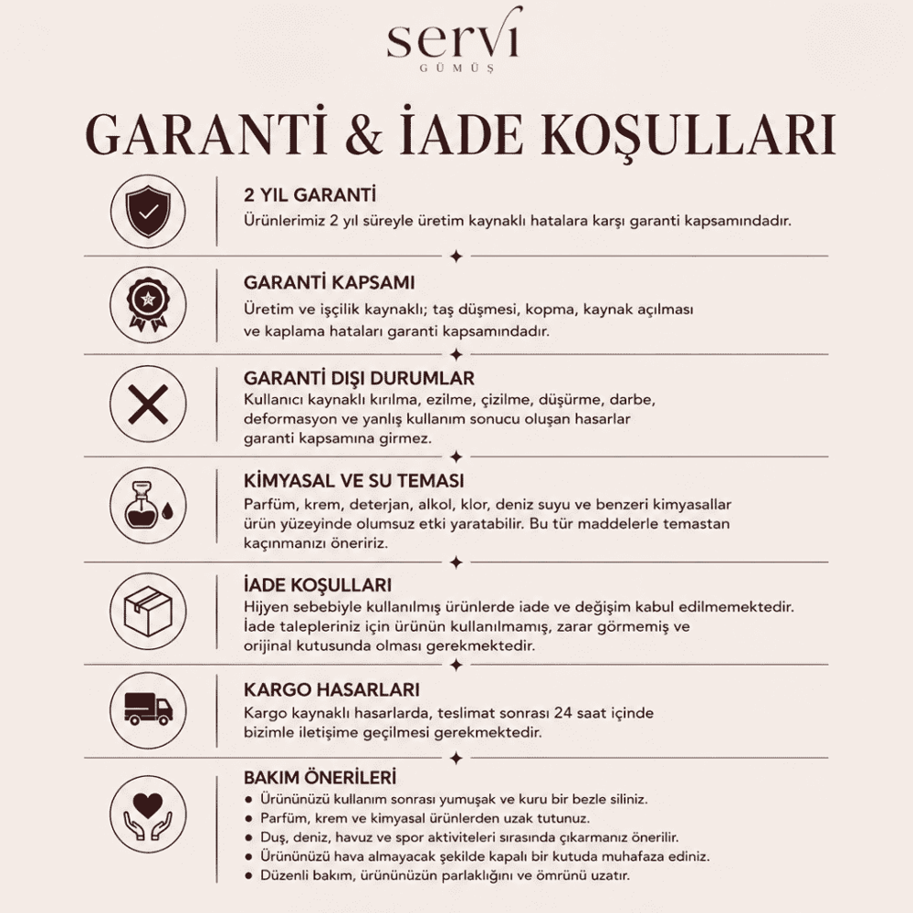 Servi 925 Ayar Gümüş Modern Ataç  Zincir Kolye 
