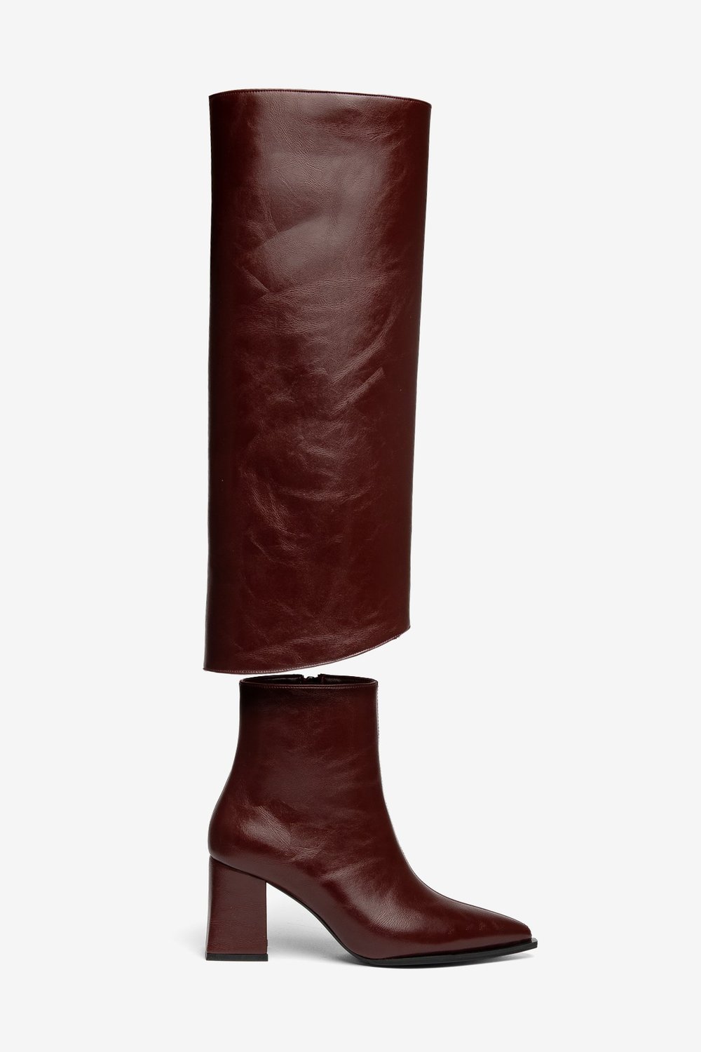 Andora Bordo Kadın Çıkarılabilir Aksesuarlı Bot-Çizme