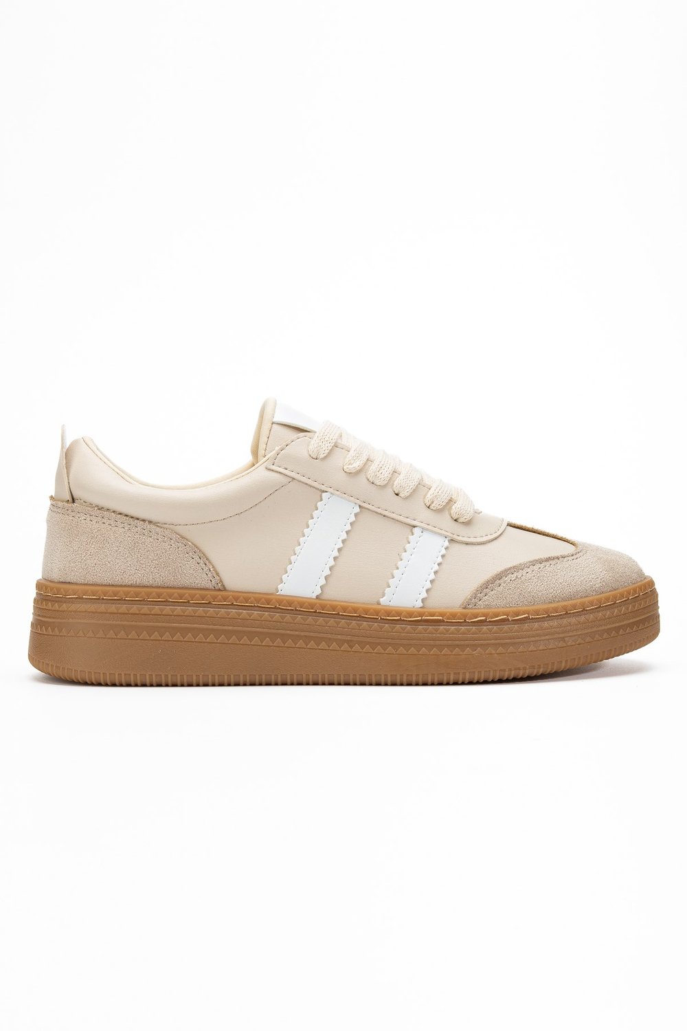 Vera Bej Kadın Kalın Taban Sneaker
