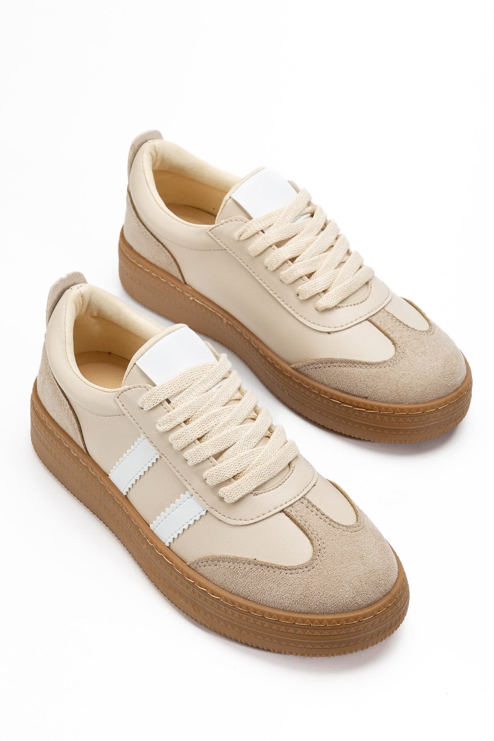 Vera Bej Kadın Kalın Taban Sneaker
