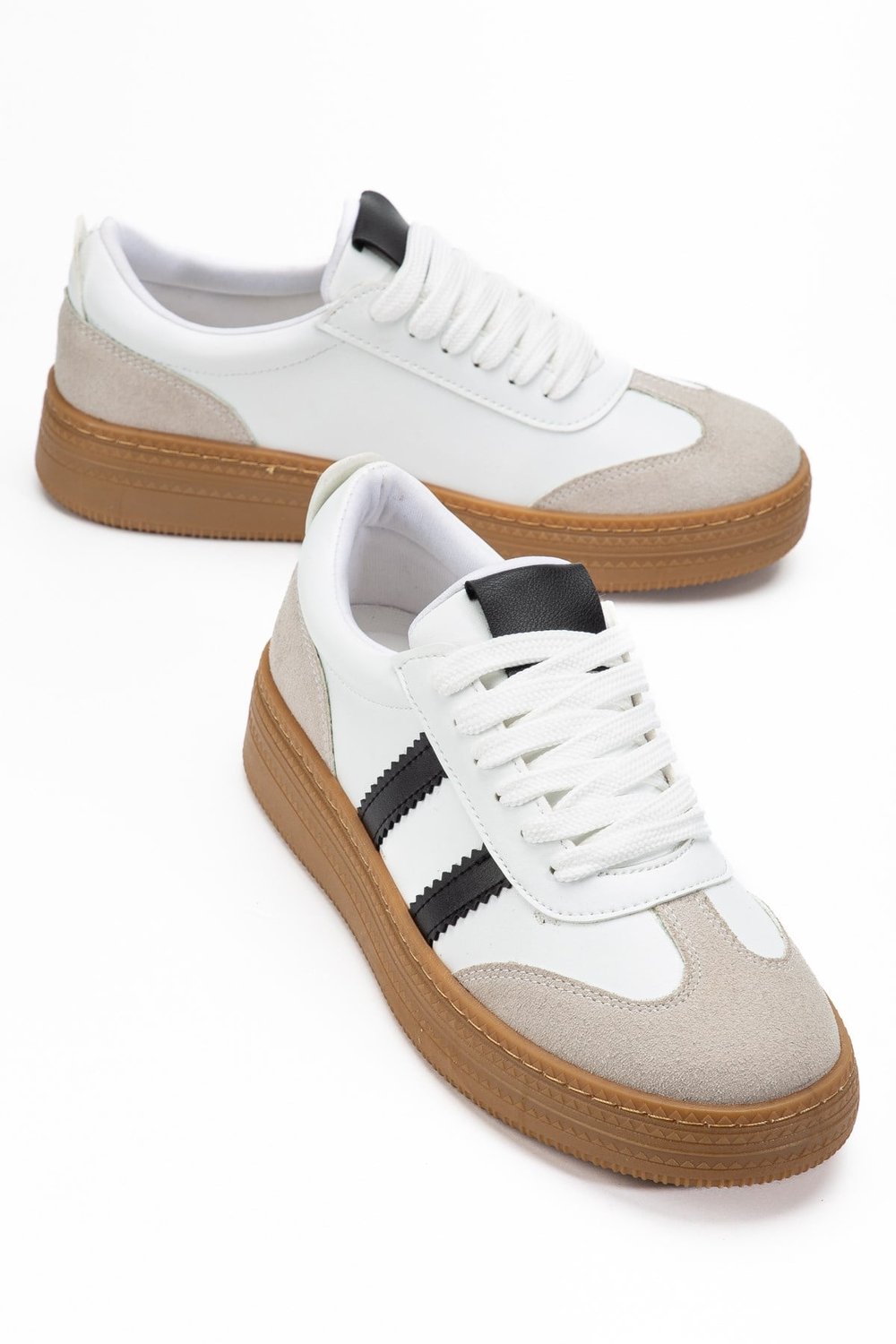 Vera Beyaz Kadın Kalın Taban Sneaker