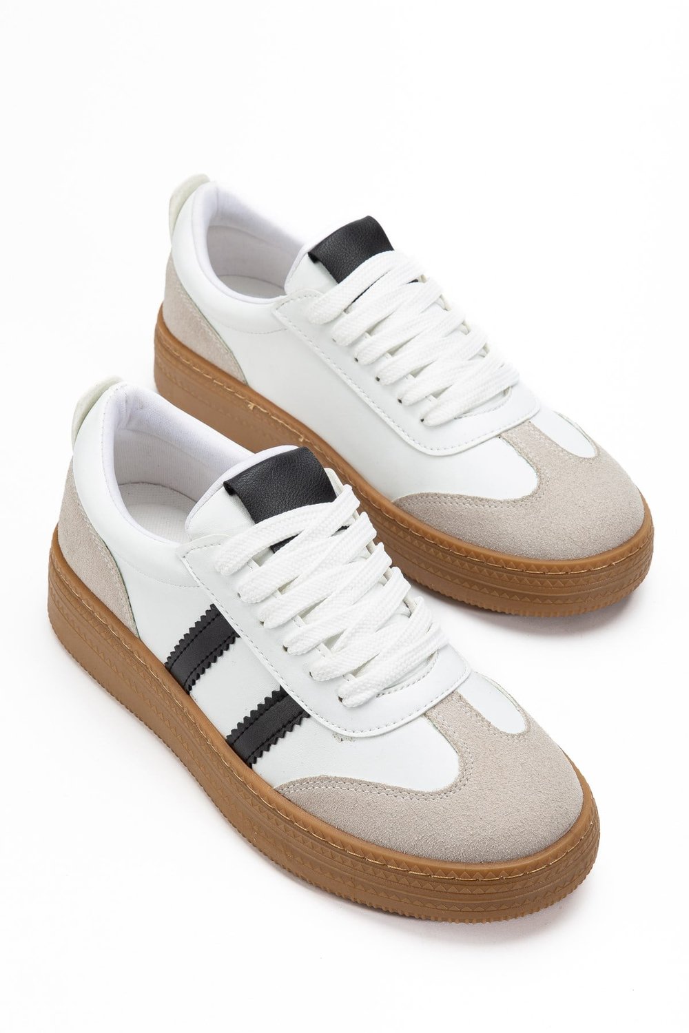 Vera Beyaz Kadın Kalın Taban Sneaker