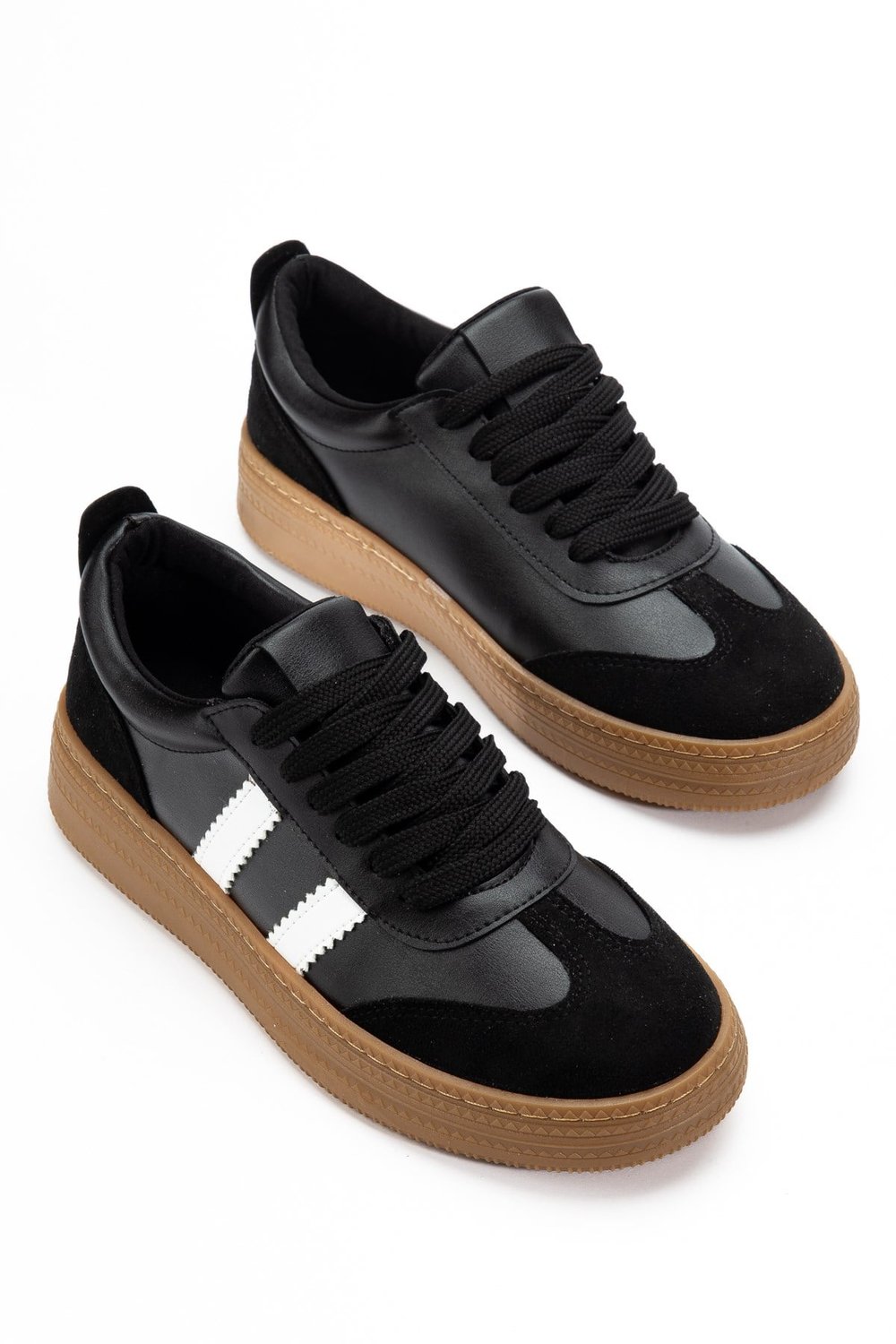 Vera Siyah Kadın Kalın Taban Sneaker