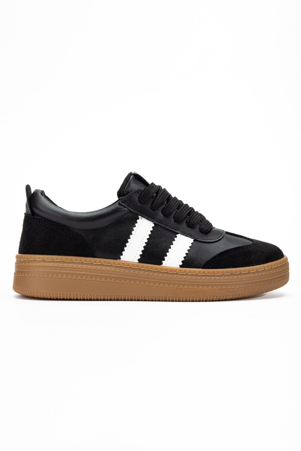 Vera Siyah Kadın Kalın Taban Sneaker