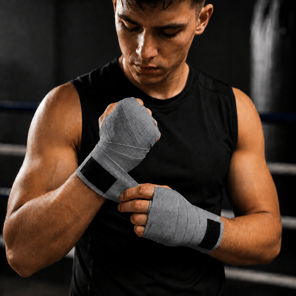 Voltrike AVS 3.5 Metre Gri Boks-Kickbox-Muay Thai-Sanda El Bandajı